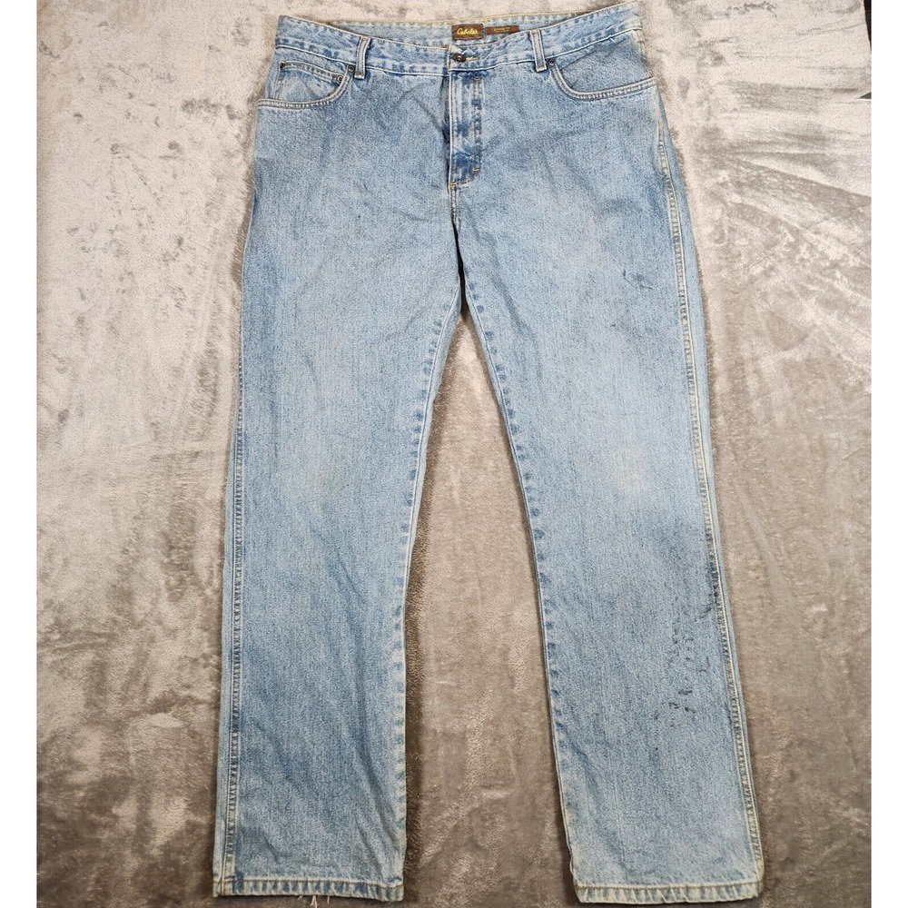 Cabela's Jeans Men's 39X34 (Tag‎ 38/34) Classic Fit Blue 908551